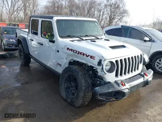 2023 Jeep Gladiator Mojave with VIN 1C6JJTEG6PL575342, listed as a IAAI auction lot 41785481 with 25,093 mi miles. Bid and sale history available at carsss.com. Image 1.