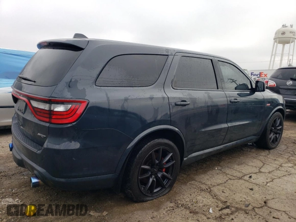2018 Dodge Durango SRT with VIN 1C4SDJGJ5JC370104, listed as a Copart auction lot 38509634 with 58,652 mi miles and Clean Title. Bid and sale history available at DreamBid. Image 3.