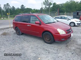 2006 Kia Sedona LX with VIN KNDMB233X66080166, listed as a IAAI auction lot 42412459 with 225,573 mi miles and . Bid and sale history available at DreamBid. Image 1.