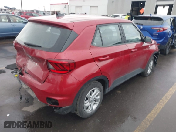 2022 Hyundai Venue SE with VIN KMHRB8A39NU198114, listed as a IAAI auction lot 41538049 with 39,523 mi miles and . Bid and sale history available at DreamBid. Image 4.