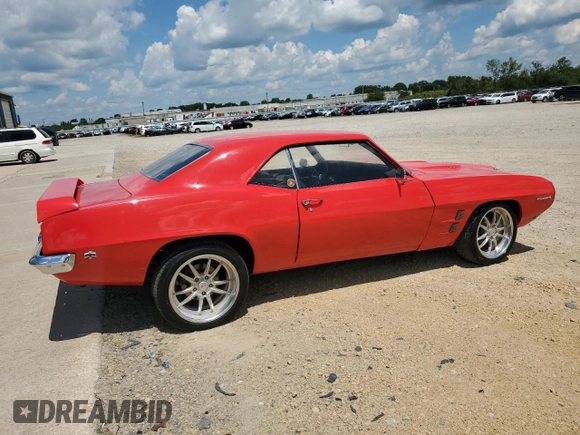 1969 Pontiac Firebird with VIN 223379U116573, listed as a Copart auction lot 64091015 with 142 mi miles and Clean title. Bid and sale history available at DreamBid. Image 3.