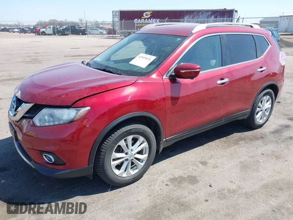 2015 Nissan Rogue SV z VIN 5N1AT2MV6FC764970, wystawiony jako IAAI lot #42093076 z przebiegiem 110 811 mil mil oraz . Historia ofert i sprzedaży dostępna na DreamBid. Obrazek 2.