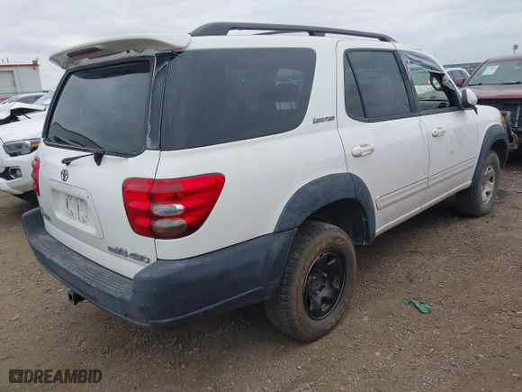 2003 Toyota Sequoia Limited with VIN 5TDBT48A03S204447, listed as a IAAI auction lot 41548596 with 1 mi miles. Bid and sale history available at carsss.com. Image 4.