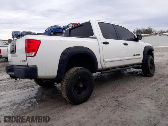 2012 Nissan Titan S with VIN 1N6AA0EJ4CN307050, listed as a Copart auction lot 43375035 with Not Provided miles and Salvage Title. Bid and sale history available at carsss.com. Image 3.