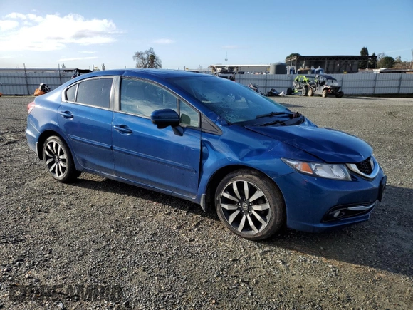 2015 Honda Civic Sedan EX-L with VIN 19XFB2F91FE211245, listed as a Copart auction lot 44767465 with 85,477 mi miles and Salvage Title. Bid and sale history available at carsss.com. Image 4.