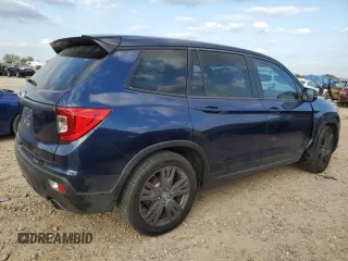 2021 Honda Passport EX-L with VIN 5FNYF7H58MB005058, listed as a Copart auction lot 80139534 with 28,484 mi miles and Salvage Title. Bid and sale history available at carsss.com. Image 3.