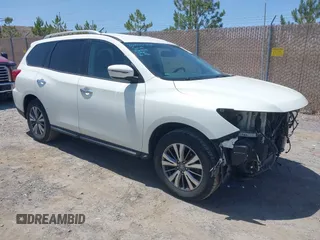2017 Nissan Pathfinder SL with VIN 5N1DR2MM1HC636397, listed as a IAAI auction lot 42404379 with 135,858 mi miles and . Bid and sale history available at DreamBid. Image 1.