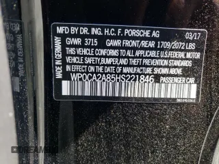 2017 Porsche 718 Boxster z VIN WP0CA2A85HS221846, wystawiony jako Copart lot #55542923 z przebiegiem 32 293 mil mil oraz . Historia ofert i sprzedaży dostępna na DreamBid. Obrazek 15.