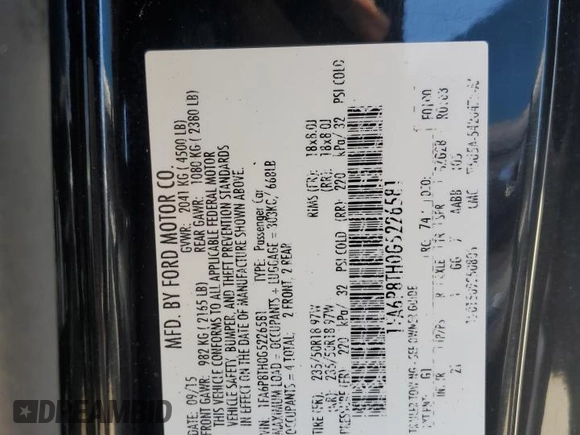 2016 Ford Mustang EcoBoost z VIN 1FA6P8TH0G5226581, wystawiony jako Copart lot #51758005 z przebiegiem 123 723 mil mil oraz Czysty tytuł • Clean title. Historia ofert i sprzedaży dostępna na DreamBid. Obrazek 12.