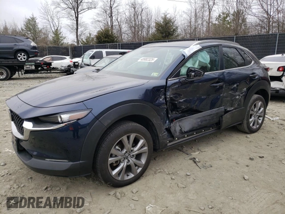 2023 Mazda CX-30 S Carbon Edition with VIN 3MVDMBCM5PM507711, listed as a Copart auction lot 48982325 with 42,759 mi miles and Salvage Title. Bid and sale history available at carsss.com. Image 1.