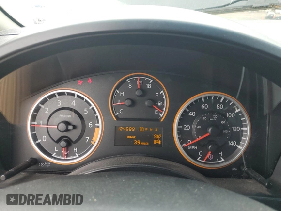 2015 Nissan Titan SV with VIN 1N6AA0EC2FN503980, listed as a Copart auction lot 64664665 with 124,589 mi miles and Clean title. Bid and sale history available at DreamBid. Image 9.