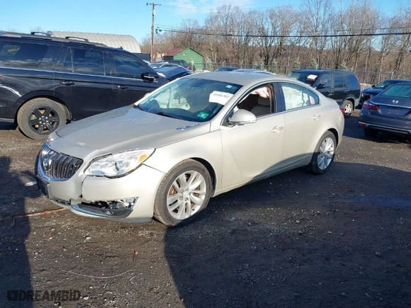 2014 Buick Regal with VIN 2G4GK5EX1E9322229, listed as a IAAI auction lot 41166302 with 97,818 mi miles. Bid and sale history available at carsss.com. Image 2.