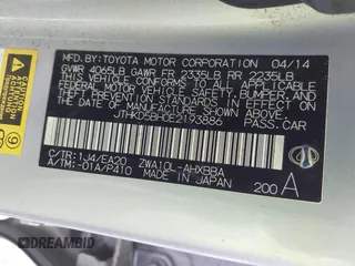 2014 Lexus CT 200h with VIN JTHKD5BH0E2193886, listed as a IAAI auction lot 41745546 with 110,008 mi miles and . Bid and sale history available at DreamBid. Image 9.