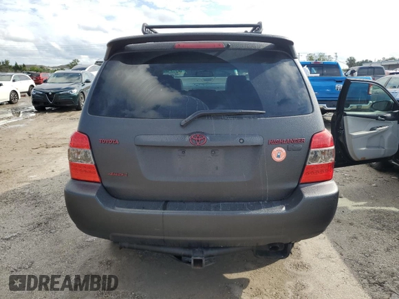 2007 Toyota Highlander Hybrid w/3rd Row with VIN JTEEW21A670048082, listed as a Copart auction lot 73651484 with 268,575 mi miles and Salvage Title. Bid and sale history available at carsss.com. Image 6.