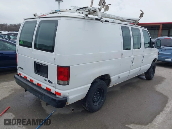 2009 Ford Econoline Cargo Commercial with VIN 1FTNE14W49DA93428, listed as a IAAI auction lot 41641859 with 220,630 mi miles and . Bid and sale history available at DreamBid. Image 4.