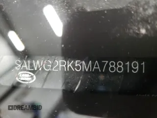 2021 Land Rover Range Rover Sport SE with VIN SALWG2RK5MA788191, listed as a Copart auction lot 40770484 with Not Provided miles and . Bid and sale history available at DreamBid. Image 13.