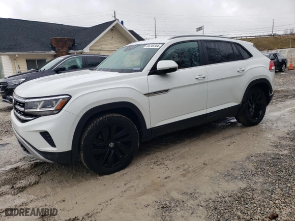 2021 Volkswagen Atlas Cross Sport 2.0T SE w/Technology with VIN 1V2HC2CA2MC215733, listed as a Copart auction lot 86245584 with 48,022 mi miles and Salvage Title. Bid and sale history available at carsss.com. Image 1.