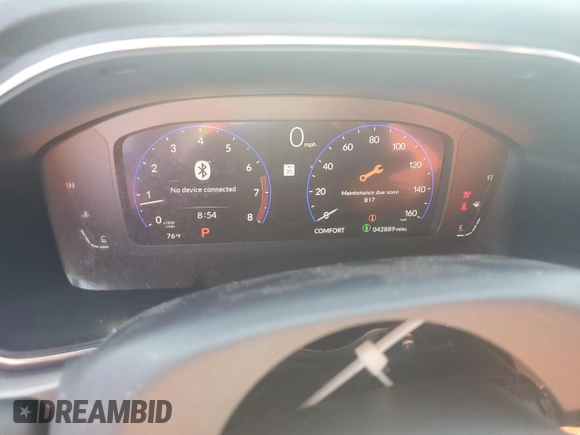 2023 Acura Integra with VIN 19UDE4H22PA016853, listed as a Copart auction lot 54553945 with 42,889 mi miles and Non repairable. Bid and sale history available at DreamBid. Image 9.