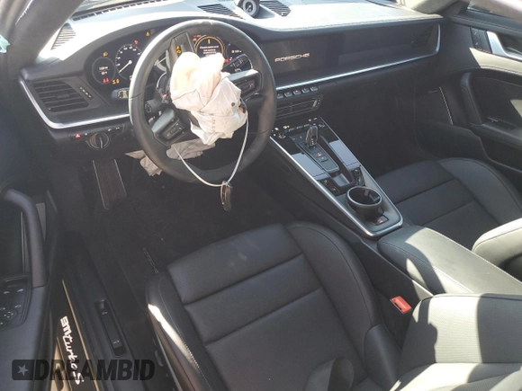 2024 Porsche 911 Turbo with VIN WP0AD2A91RS253671, listed as a Copart auction lot 43981045 with 12,844 mi miles and Salvage Title. Bid and sale history available at carsss.com. Image 8.