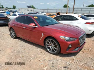 2021 Genesis G70 3.3T with VIN KMTG74LE2MU074173, listed as a Copart auction lot 58236675 with 65,665 mi miles and Salvage title. Bid and sale history available at DreamBid. Image 4.