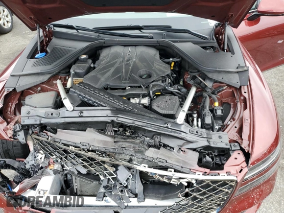 2023 Genesis G80 Sport with VIN KMTGB4SD1PU191609, listed as a Copart auction lot 66351654 with 19,622 mi miles and Salvage Title. Bid and sale history available at DreamBid. Image 11.