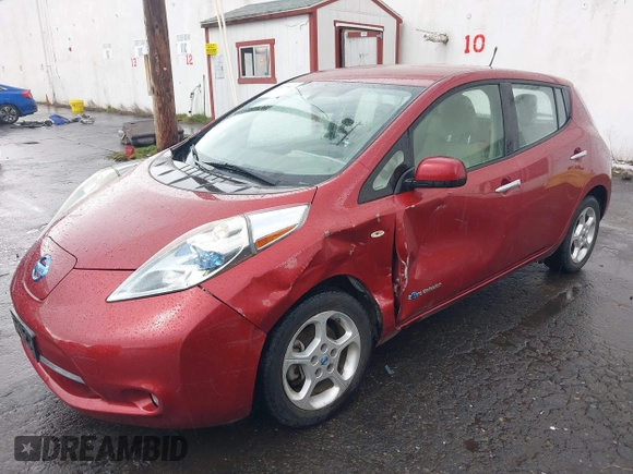 2011 Nissan LEAF SL-e with VIN JN1AZ0CP1BT004338, listed as a IAAI auction lot 41577941 with 89,415 mi miles. Bid and sale history available at carsss.com. Image 6.