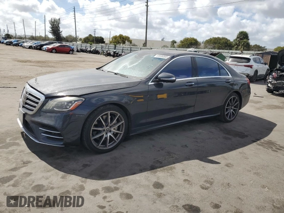 2018 Mercedes-Benz S 560 with VIN WDDUG8DB0JA399369, listed as a Copart auction lot 44936895 with 102,531 mi miles and Salvage Title. Bid and sale history available at carsss.com. Image 1.