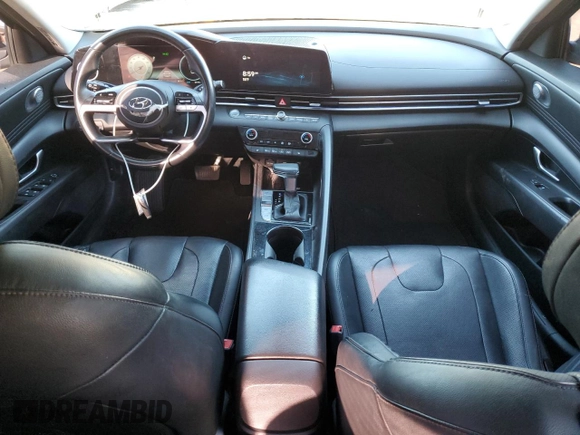 2021 Hyundai Elantra Limited with VIN 5NPLP4AG2MH030010, listed as a Copart auction lot 49038605 with 85,198 mi miles and Salvage Title. Bid and sale history available at DreamBid. Image 8.