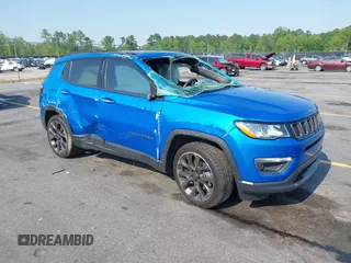 2021 Jeep Compass 80th Anniversary with VIN 3C4NJCEB3MT531703, listed as a IAAI auction lot 42006349 with 73,876 mi miles and . Bid and sale history available at carsss.com. Image 1.