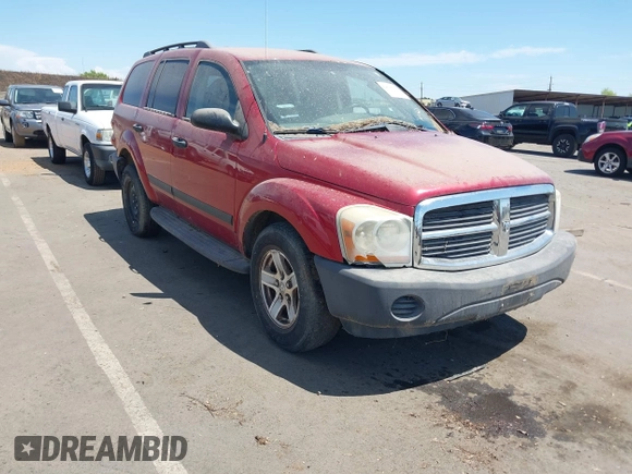 2006 Dodge Durango SXT with VIN 1D4HD38K66F140240, listed as a IAAI auction lot 42821617 with 184,198 mi miles and . Bid and sale history available at DreamBid. Image 1.