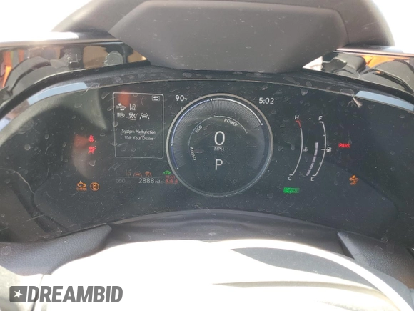 2025 Lexus NX 350h Premium with VIN 2T2GKCEZ3SC040255, listed as a Copart auction lot 61875955 with 2,888 mi miles and Salvage title. Bid and sale history available at DreamBid. Image 9.