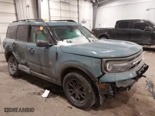 2022 Ford Bronco Sport Big Bend with VIN 3FMCR9B66NRD77427, listed as a IAAI auction lot 41610586 with 26,493 mi miles. Bid and sale history available at carsss.com. Image 1.