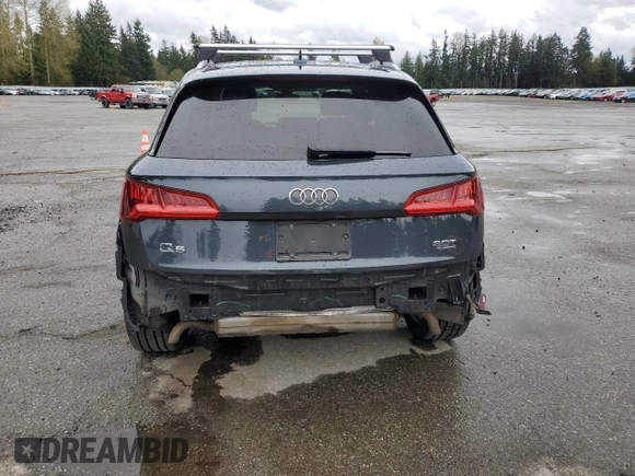 2018 Audi Q5 Premium Plus with VIN WA1BNAFY7J2004009, listed as a Copart auction lot 52826485 with 84,481 mi miles and Salvage Title. Bid and sale history available at carsss.com. Image 6.