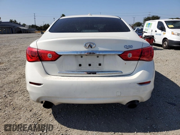 2017 Infiniti Q50 Premium with VIN JN1EV7AP8HM741726, listed as a Copart auction lot 60246915 with 124,696 mi miles and Salvage title. Bid and sale history available at DreamBid. Image 6.