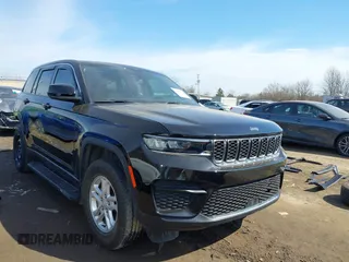 2023 Jeep Grand Cherokee Laredo with VIN 1C4RJHAG7PC600196, listed as a IAAI auction lot 41695837 with 19,110 mi miles and . Bid and sale history available at DreamBid. Image 1.