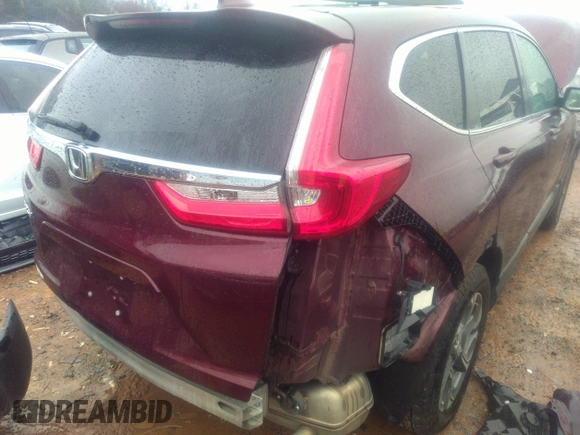 2019 Honda CR-V EX-L with VIN 5J6RW1H89KL006607, listed as a IAAI auction lot 41558933 with 71,408 mi miles. Bid and sale history available at carsss.com. Image 4.