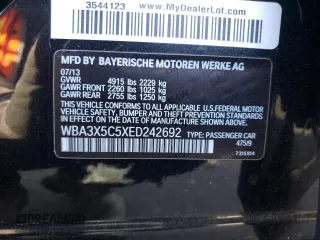 2014 BMW 3 Series GT 328i xDrive with VIN WBA3X5C5XED242692, listed as a Copart auction lot 51417345 with 64,090 mi miles and Salvage Title. Bid and sale history available at carsss.com. Image 12.