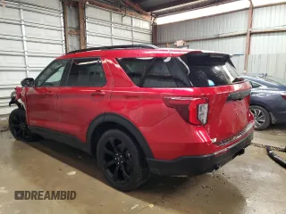 2023 Ford Explorer ST-Line with VIN 1FMSK8KH0PGC01673, listed as a Copart auction lot 62283555 with 7,800 mi miles and Salvage title. Bid and sale history available at DreamBid. Image 2.