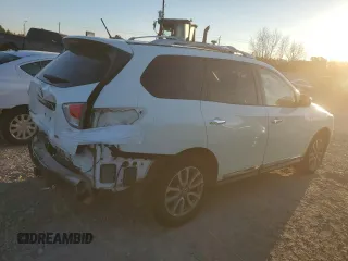 2016 Nissan Pathfinder Platinum with VIN 5N1AR2MN6GC642383, listed as a Copart auction lot 82894194 with 129,000 mi miles and Salvage Title. Bid and sale history available at carsss.com. Image 3.