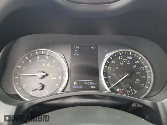 2018 Infiniti Q50 Red Sport 400 with VIN JN1FV7AR6JM481502, listed as a Copart auction lot 79382084 with 74,095 mi miles and Salvage title. Bid and sale history available at DreamBid. Image 9.