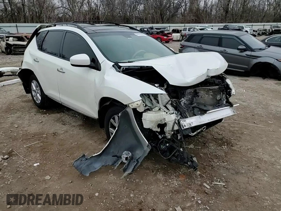 2013 Nissan Murano SL with VIN JN8AZ1MU0DW207573, listed as a Copart auction lot 44251895 with 103,749 mi miles and Salvage Title. Bid and sale history available at carsss.com. Image 12.