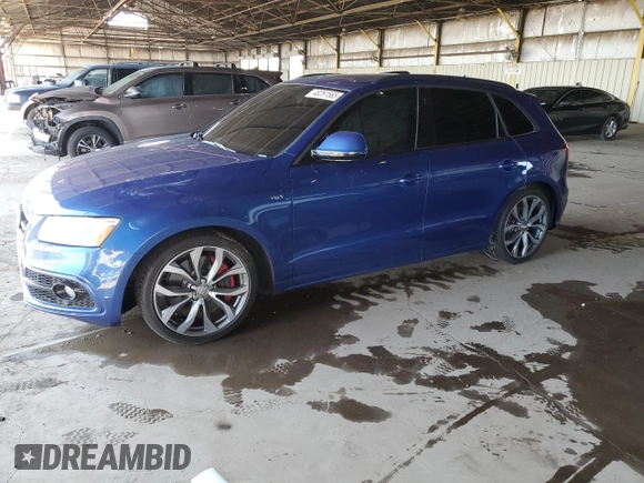 2016 Audi SQ5 with VIN WA1VCBFP9GA014751, listed as a Copart auction lot 48261565 with 98,970 mi miles and Salvage Title. Bid and sale history available at DreamBid. Image 1.