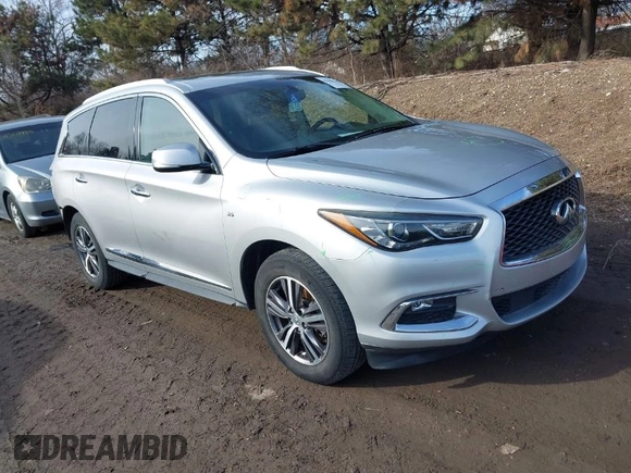2017 Infiniti QX60 with VIN 5N1DL0MN6HC516190, listed as a IAAI auction lot 41502843 with 150,000 mi miles and . Bid and sale history available at DreamBid. Image 1.