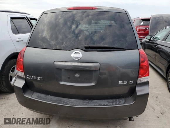 2004 Nissan Quest SE z VIN 5N1BV28U24N313293, wystawiony jako Copart lot #76638444 z przebiegiem Nie podano mil oraz Czysty tytuł • Clean title. Historia ofert i sprzedaży dostępna na DreamBid. Obrazek 6.
