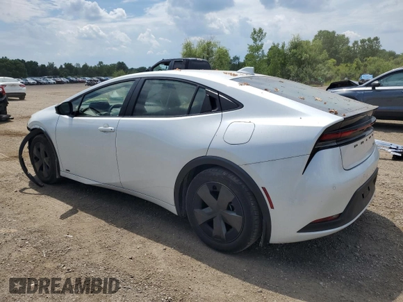 2024 Toyota Prius LE with VIN JTDADABU9R3014585, listed as a Copart auction lot 64608015 with 3,773 mi miles and Salvage title. Bid and sale history available at DreamBid. Image 2.