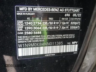 2022 Mercedes-Benz EQB 300 z VIN W1N9M0KB4NN011385, wystawiony jako Copart lot #39810324 z przebiegiem 12 336 mil mil oraz . Historia ofert i sprzedaży dostępna na DreamBid. Obrazek 13.