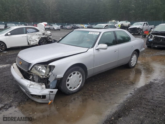 2000 Lexus LS 400 with VIN JT8BH28F8Y0168520, listed as a Copart auction lot 87434874 with 149,846 mi miles and Salvage Title. Bid and sale history available at carsss.com. Image 1.