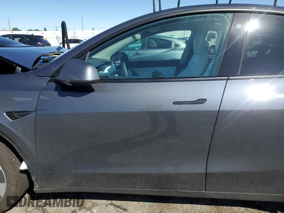 2022 Tesla Model Y Long Range with VIN 7SAYGDEE1NF391553, listed as a Copart auction lot 48259445 with Not Provided miles and Salvage Title. Bid and sale history available at carsss.com. Image 7.