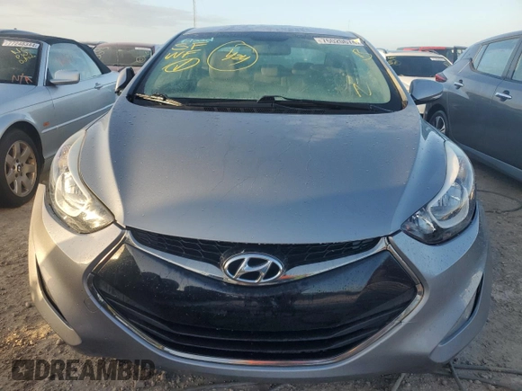2014 Hyundai Elantra Coupe with VIN KMHDH6AH5EU029555, listed as a Copart auction lot 76020674 with 0 mi miles and Salvage Title. Bid and sale history available at carsss.com. Image 5.