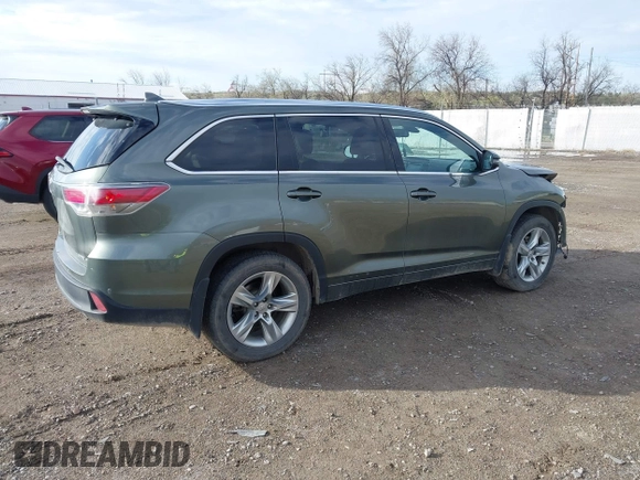 2015 Toyota Highlander Limited z VIN 5TDDKRFH4FS182238, wystawiony jako IAAI lot #42148619 z przebiegiem 136 788 mil mil oraz . Historia ofert i sprzedaży dostępna na DreamBid. Obrazek 4.
